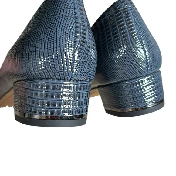 J.Renee BAMBALINA  ,women shoes ,animal print, blue,black,1” heel,NIB,career - Picture 7 of 14